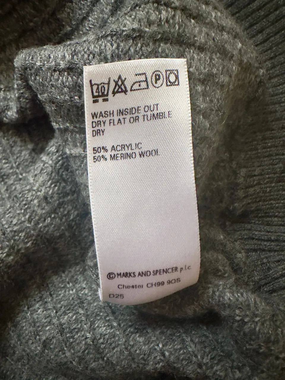 джемпер Marks & Spencer з мериносовоі вовни (італійська пряжа / Italian yarn) - фото 4