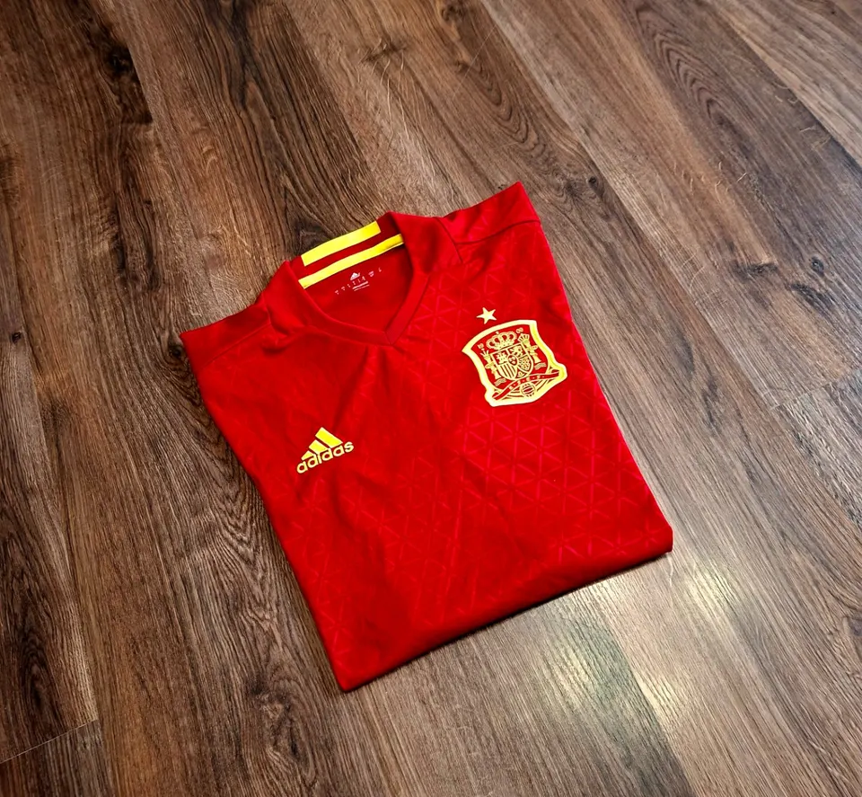 чоловіча унікальна футбольна jersey футболка збірної Іспанії Adidas оригінал - фото 5