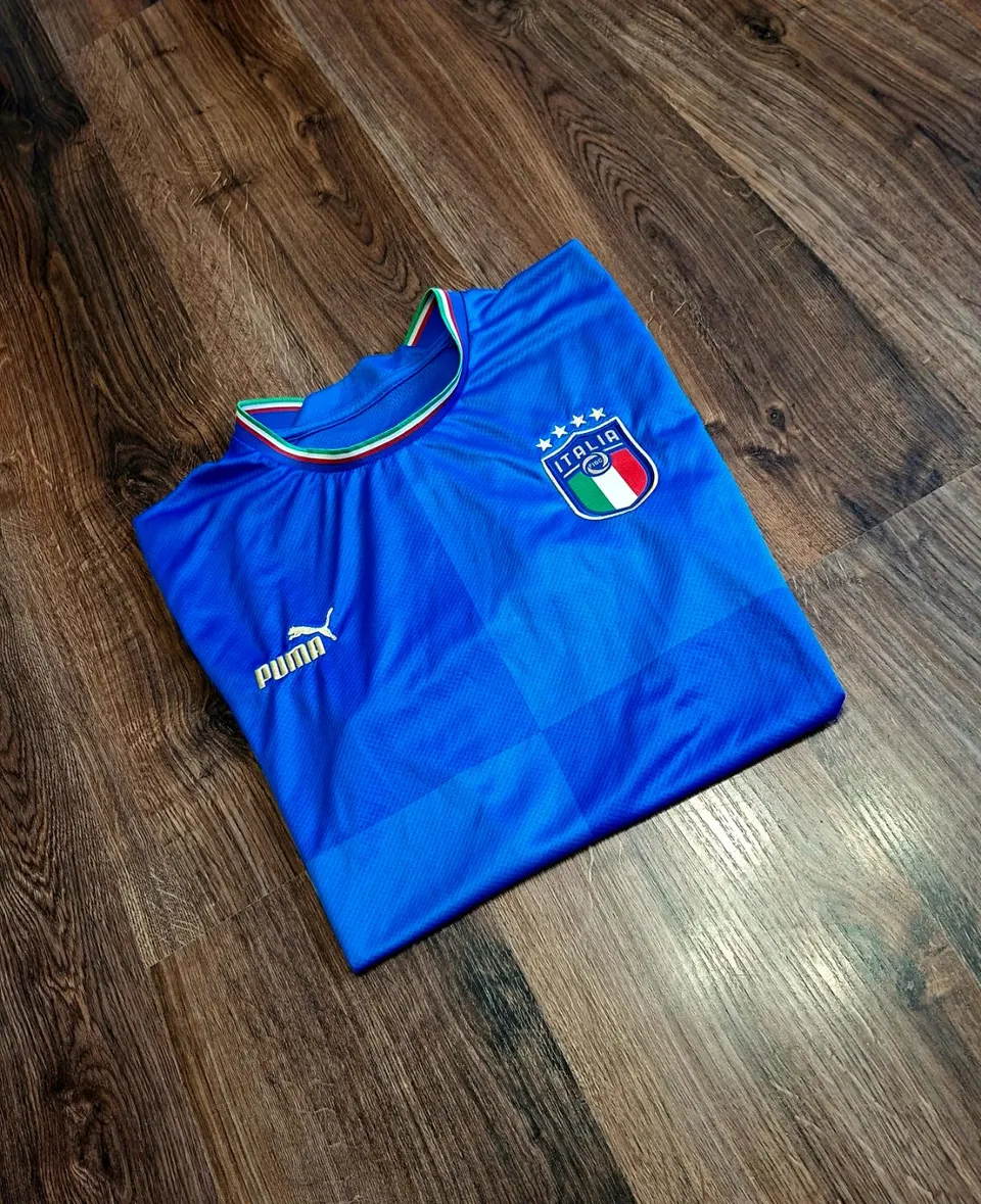 чоловіча унікальна футбольна футболка jersey збірної Італії Puma оригінал - фото 4