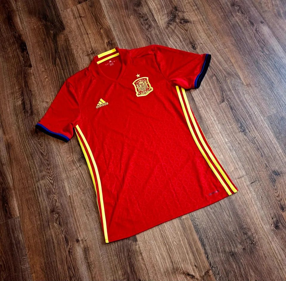 чоловіча унікальна футбольна jersey футболка збірної Іспанії Adidas оригінал - фото 3