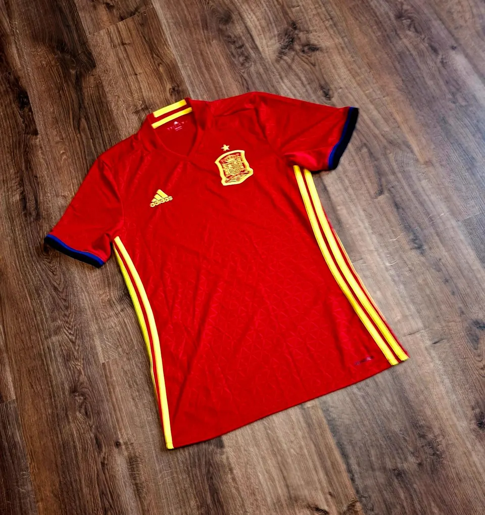 чоловіча унікальна футбольна jersey футболка збірної Іспанії Adidas оригінал - фото 2