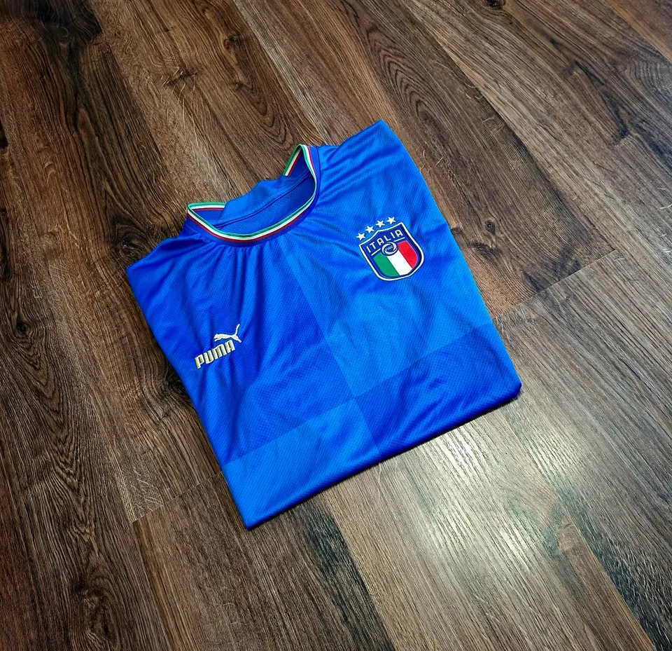 чоловіча унікальна футбольна футболка jersey збірної Італії Puma оригінал - фото 6
