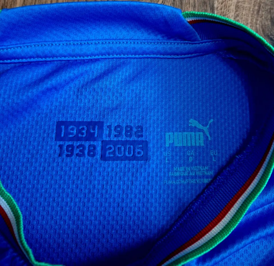 чоловіча унікальна футбольна футболка jersey збірної Італії Puma оригінал - фото 8