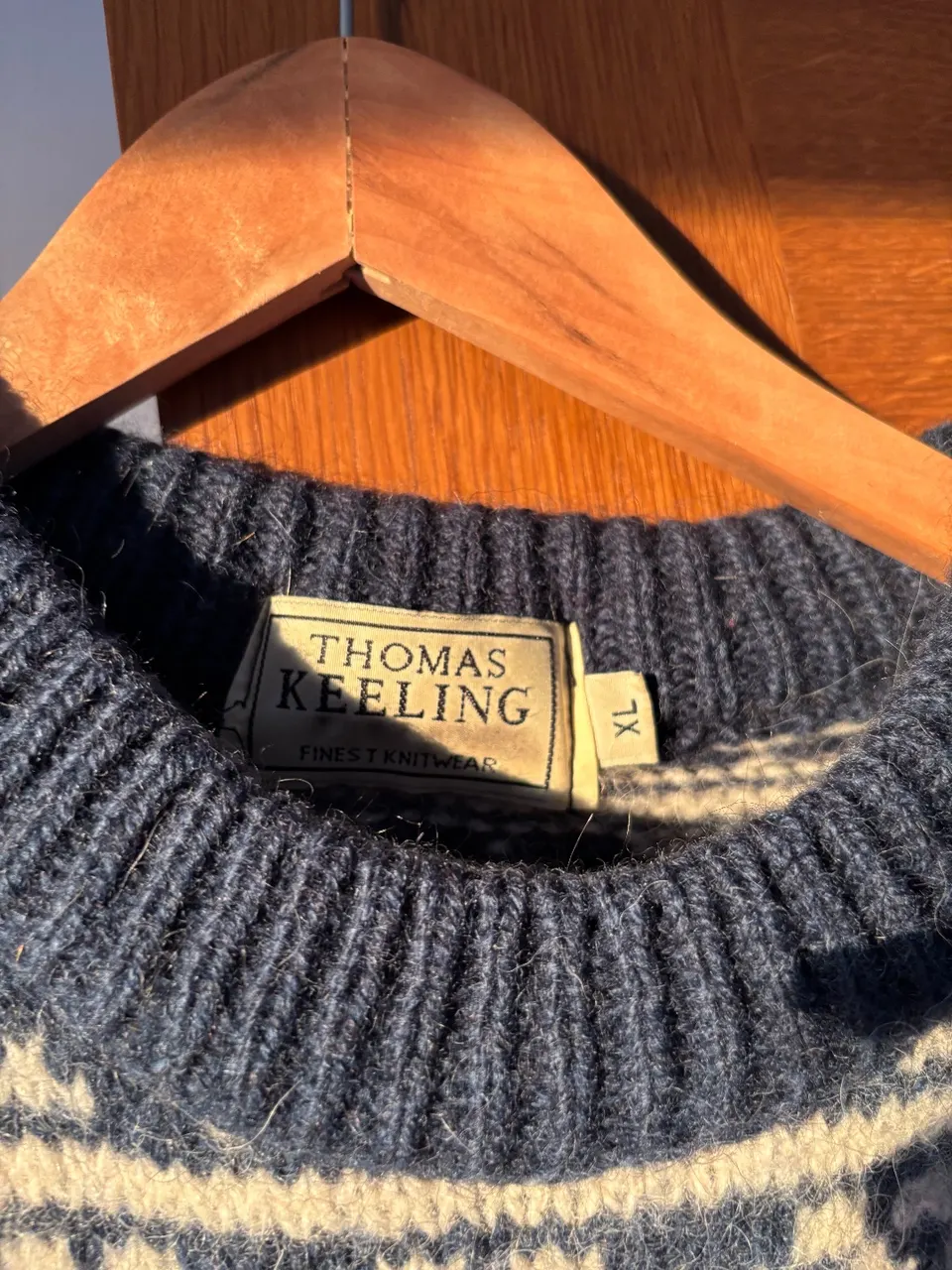 вінтажний вовняний светр XL  Thomas Keeling / скандинавський / fair isle/ fisher - фото 5