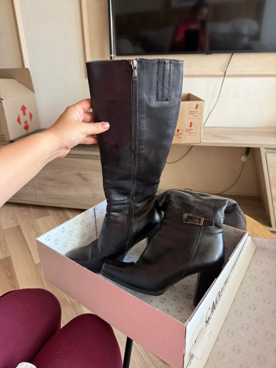TJ Collection, 38 розмір, шкіра , зима - фото 3