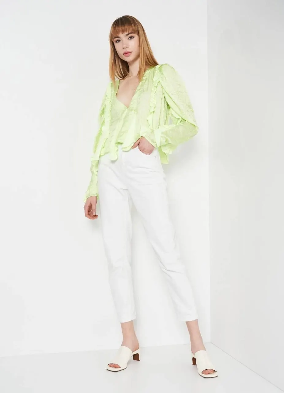 Блуза жіноча h&m studio collection салатова S - фото 2