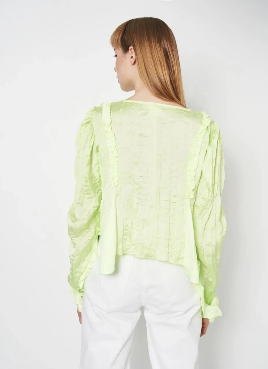 Блуза жіноча h&m studio collection салатова S - фото 3