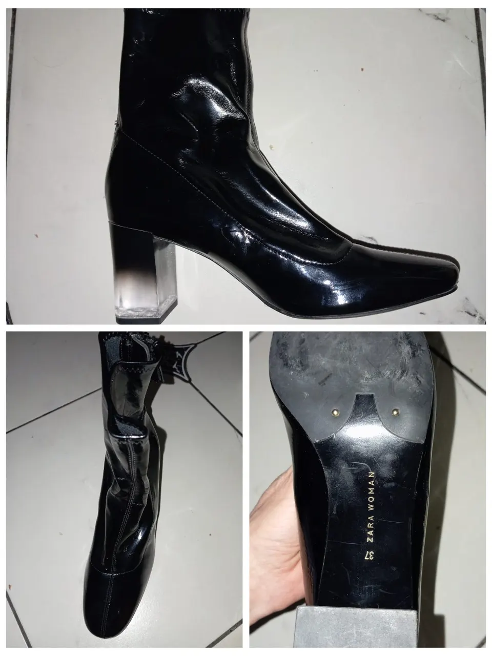 Лакові ботільони Zara