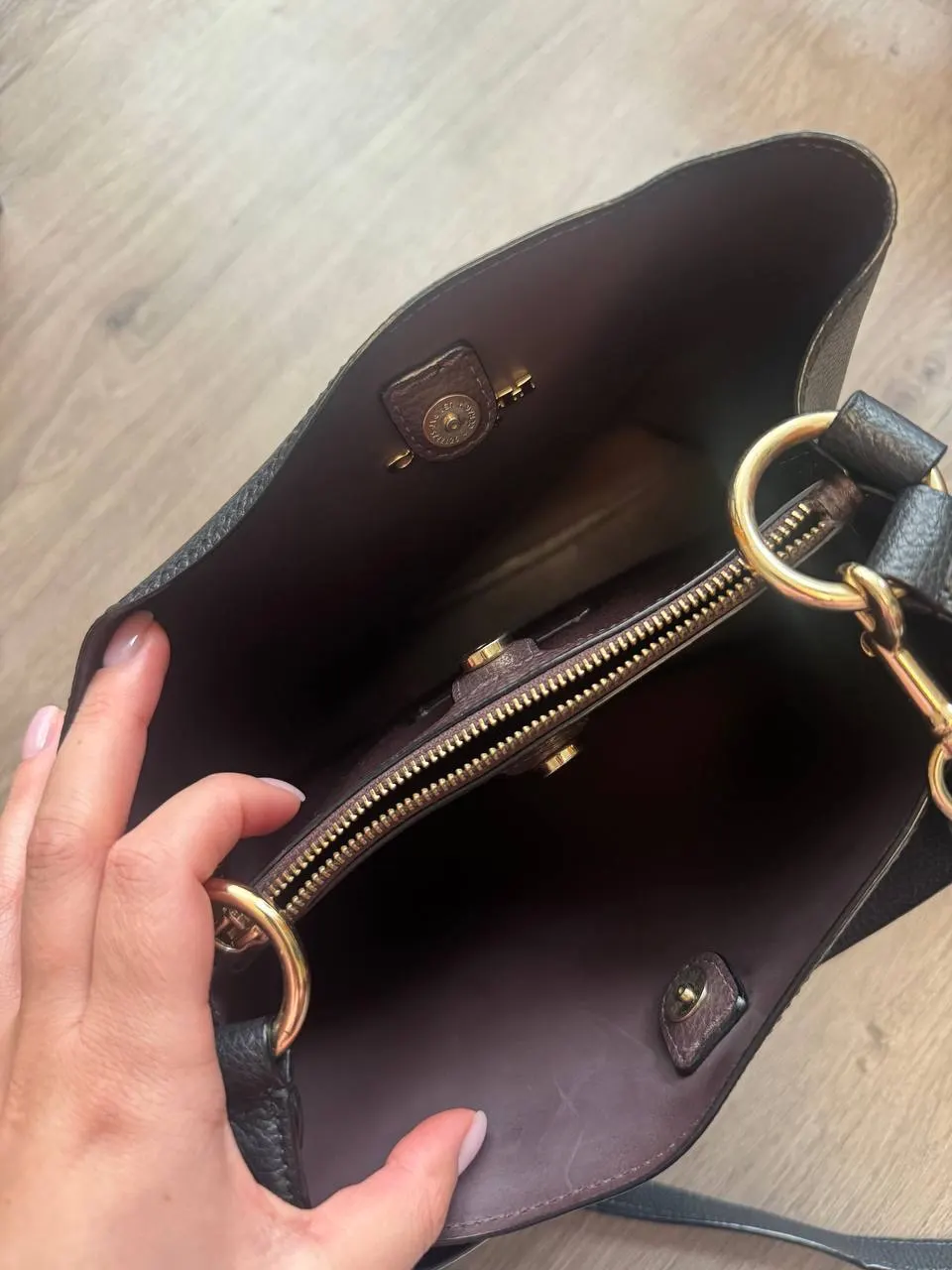 Сумка Coach Mollie Bucket Bag Оригінал  Шкіра , стан 100/10 , - фото 4