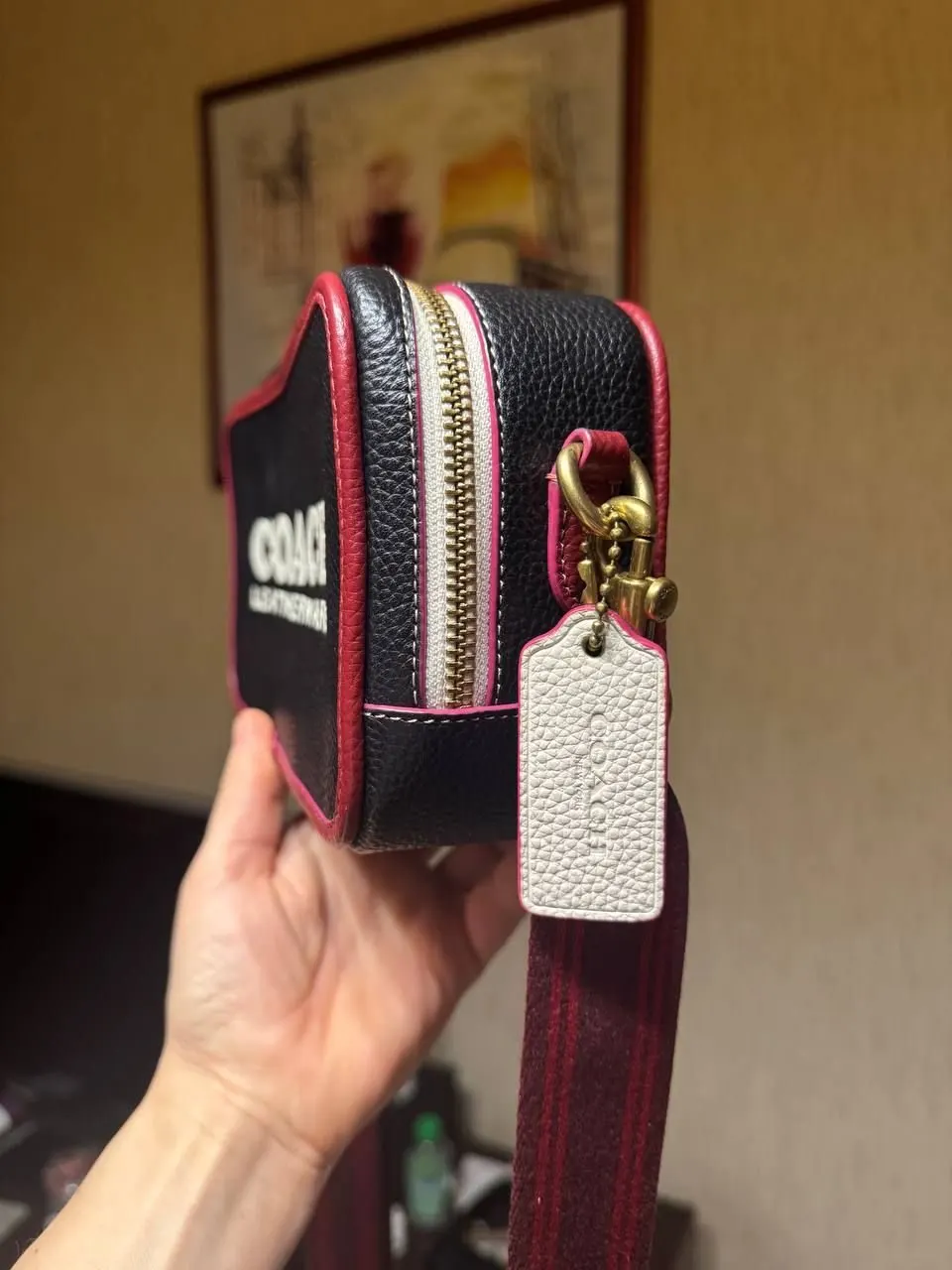 сумка Coach Leatherware Kia Camera Bag сумочка crossbody жіноча шкіряна канва - фото 6